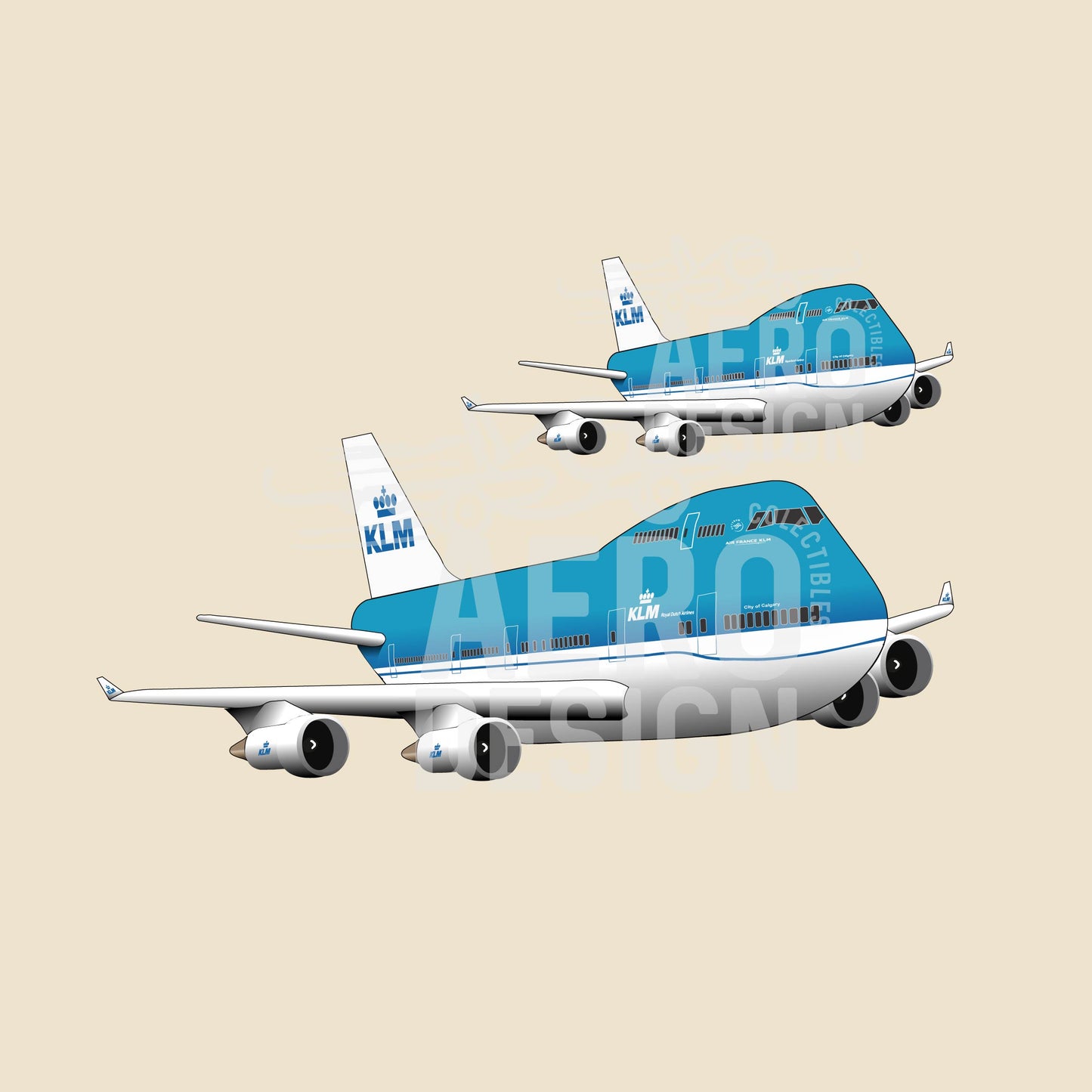 Sticker KLM B747 👑