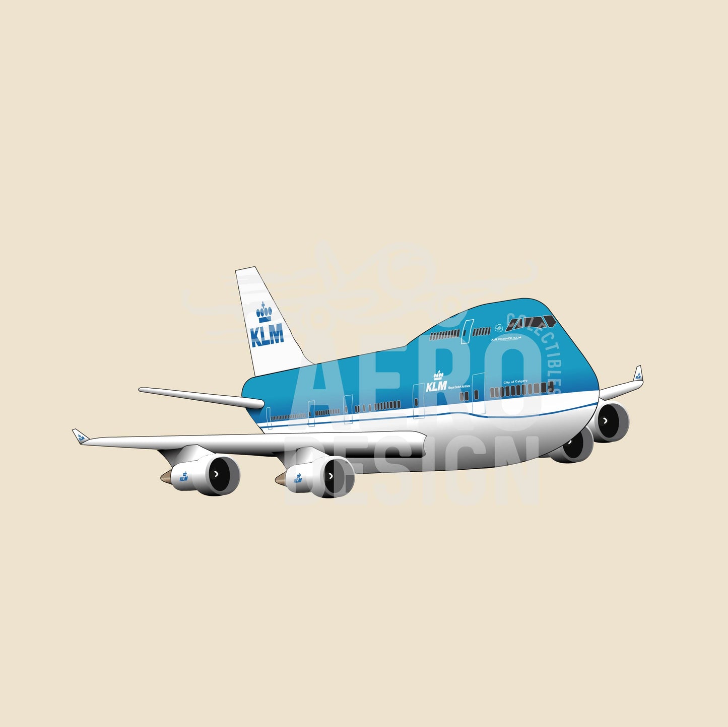 Sticker KLM B747 👑