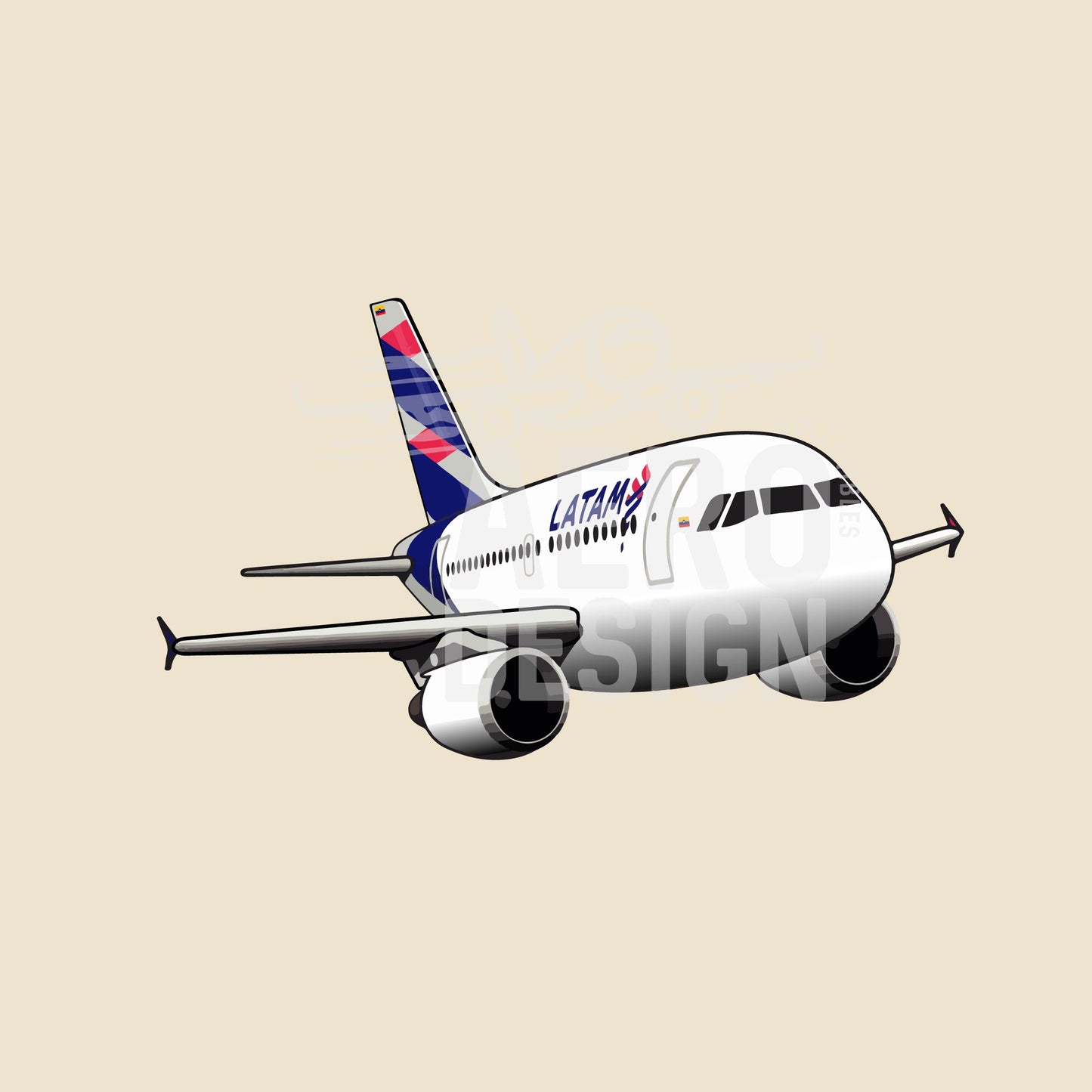 Sticker LATAM Colombia A319