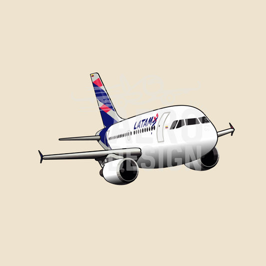 Sticker LATAM Colombia A319