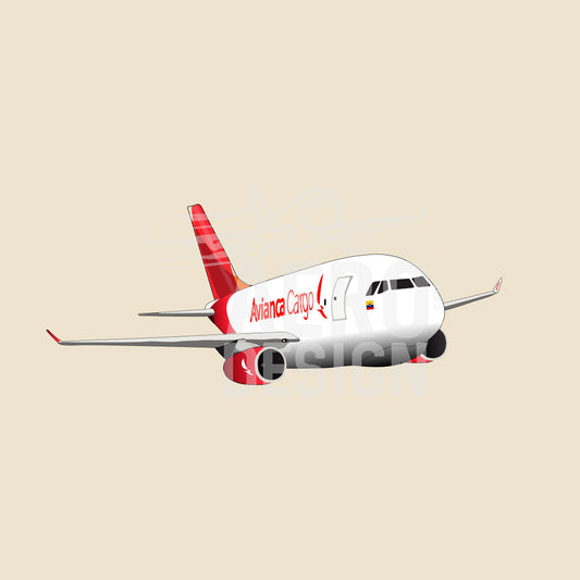 Sticker Avianca Cargo Rojo A330 ❤️