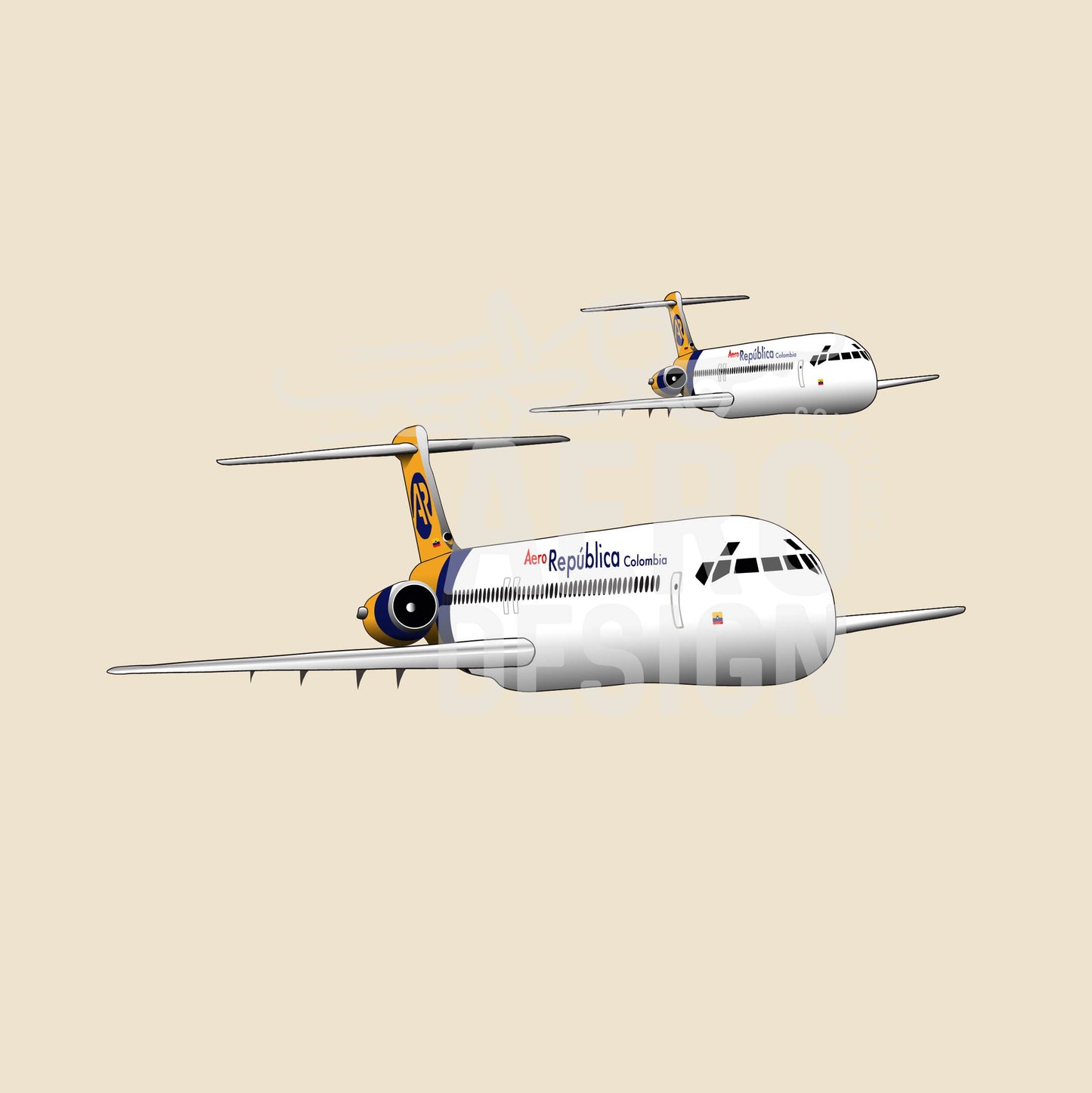 Sticker Aerorepublica MD