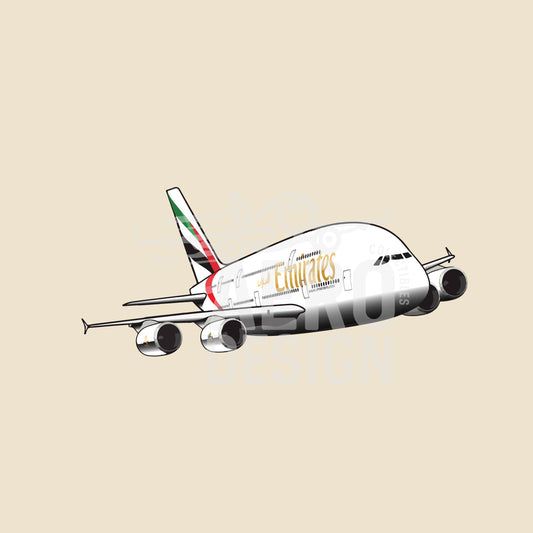 Sticker Emirates B380