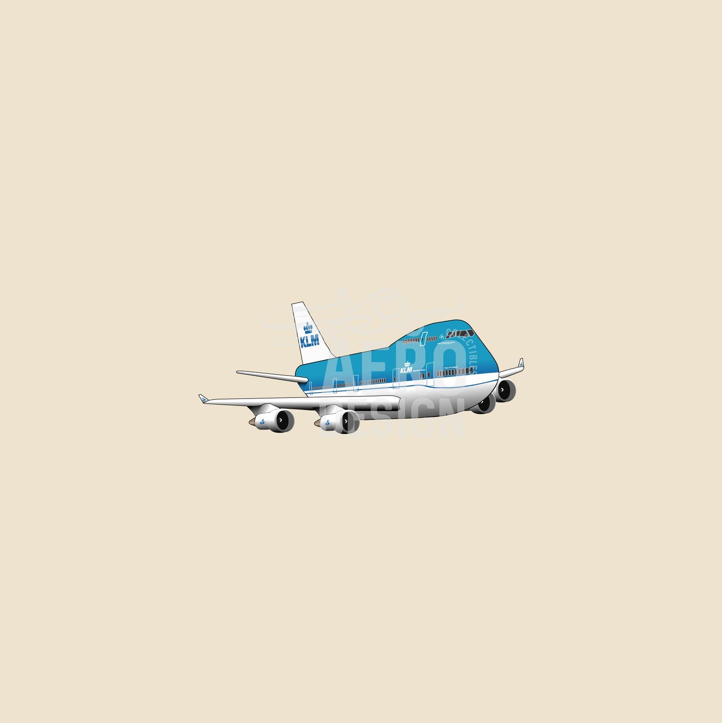 Sticker KLM B747 👑
