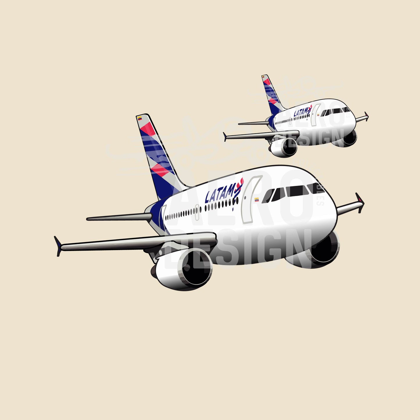 Sticker LATAM Colombia A319