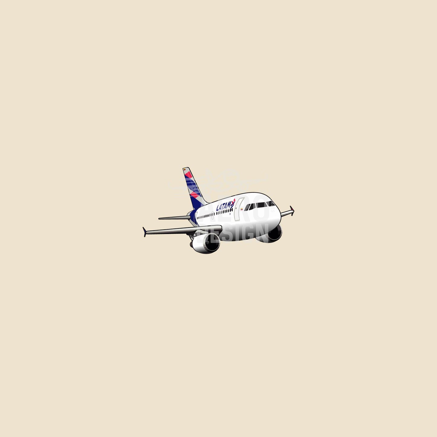 Sticker LATAM Colombia A319